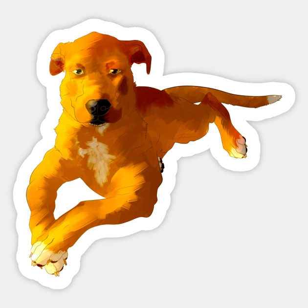 Mutt Sticker by Blacklightco